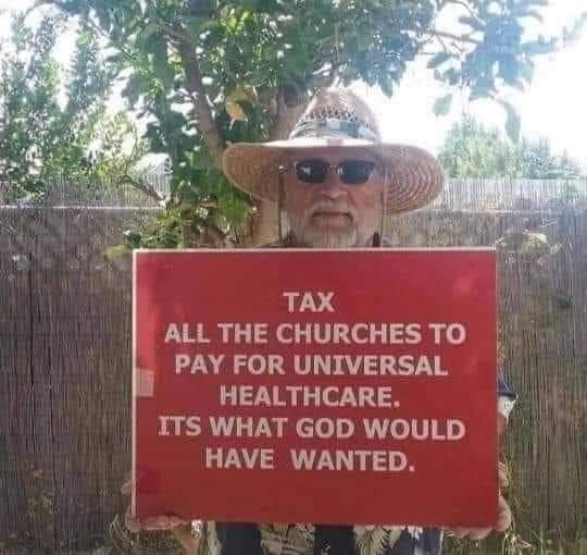 Tax the church Blank Meme Template