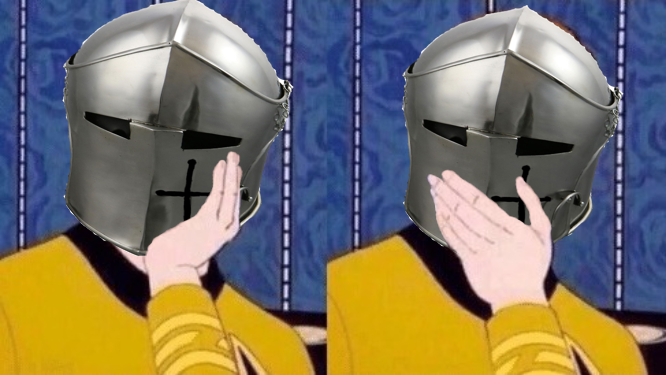 High Quality Sarcastic Crusader Blank Meme Template