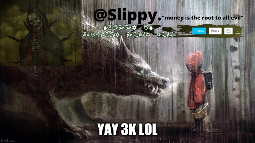 Slippy Template 1 | YAY 3K LOL | image tagged in slippy template 1 | made w/ Imgflip meme maker