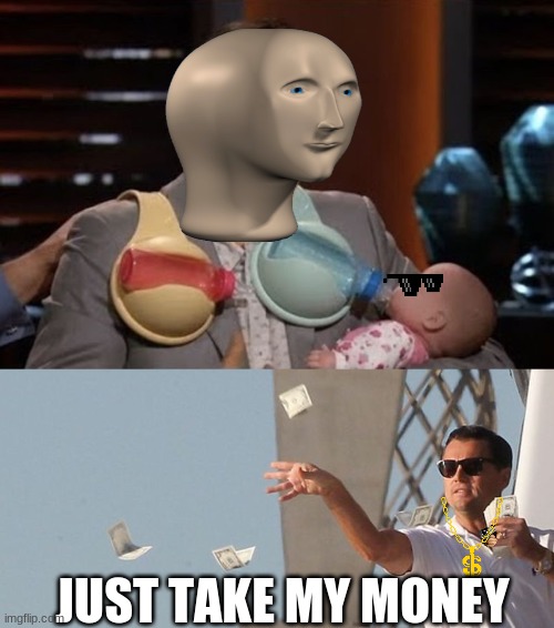 TAKE MY MONEY | JUST TAKE MY MONEY | image tagged in shut up and take all my money | made w/ Imgflip meme maker
