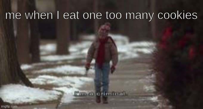 yeah | me when I eat one too many cookies | image tagged in fun | made w/ Imgflip meme maker