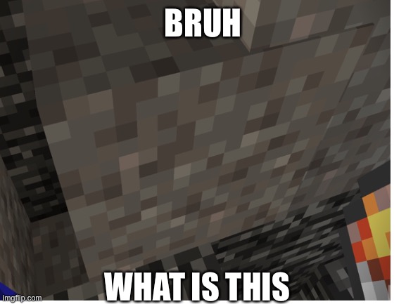 Bruh | BRUH; WHAT IS THIS | image tagged in wired,minecraft,glitch | made w/ Imgflip meme maker