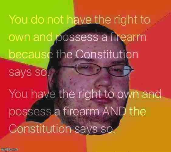 based one | image tagged in libertarian,neckbeard libertarian,gun control,gun rights,second amendment,the constitution | made w/ Imgflip meme maker