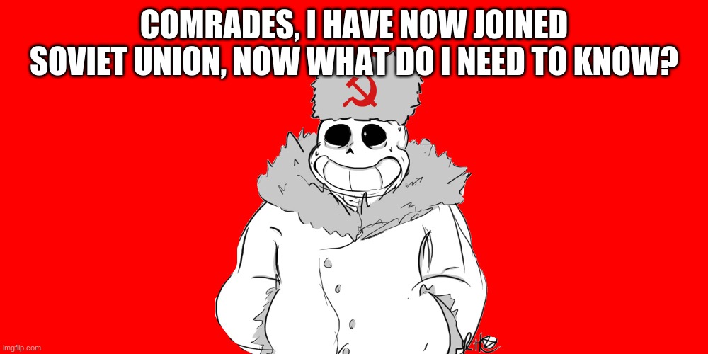 Comrade Bad Time | COMRADES, I HAVE NOW JOINED SOVIET UNION, NOW WHAT DO I NEED TO KNOW? | image tagged in comrade bad time | made w/ Imgflip meme maker