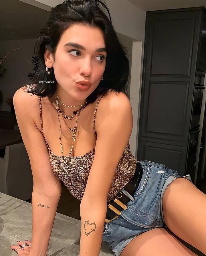 Dua Lipa shorts Blank Meme Template