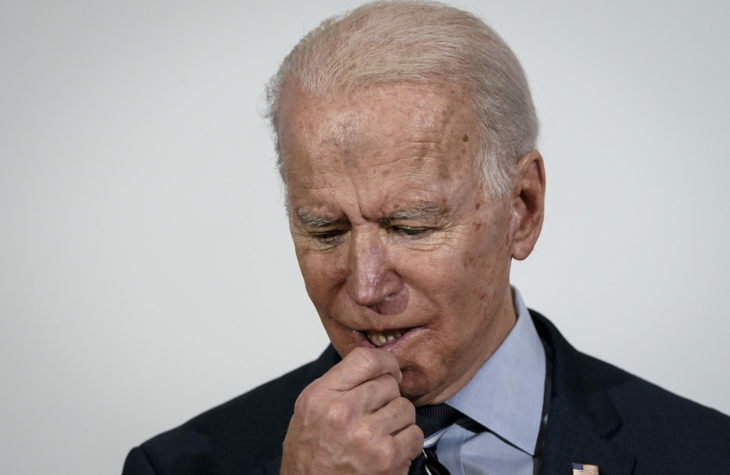 High Quality Joe Biden Puzzled 8 hands to face Blank Meme Template