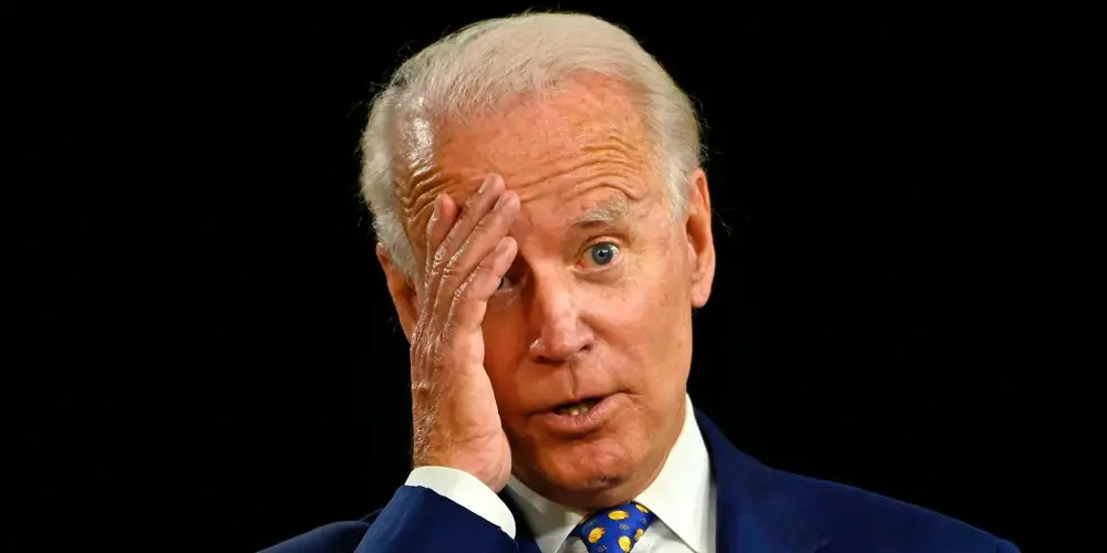 Joe Biden Puzzled 9 hands to face Blank Meme Template