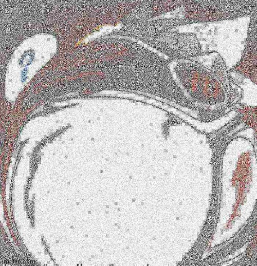So I deepfried my protogen- | image tagged in maybe i am a furry | made w/ Imgflip meme maker