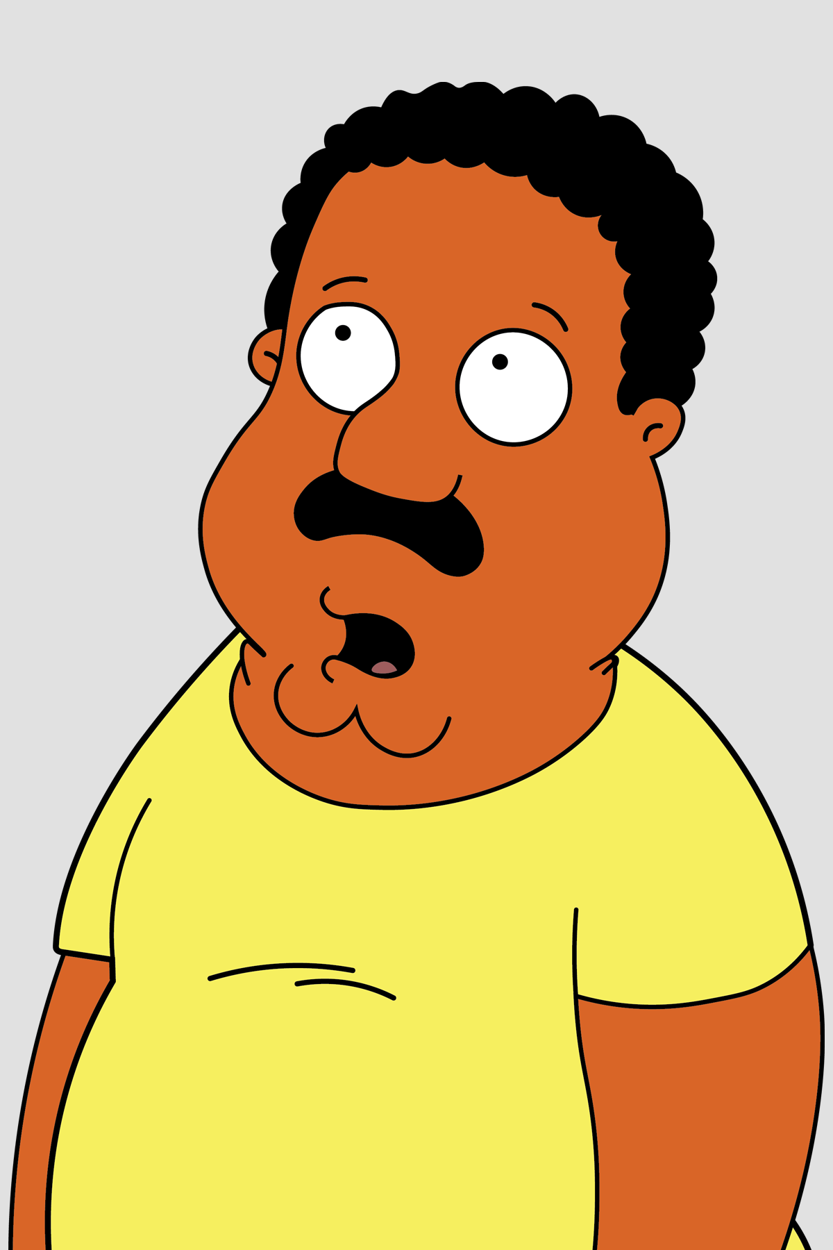 Family Guy - Cleavland Brown Looking Up Blank Meme Template