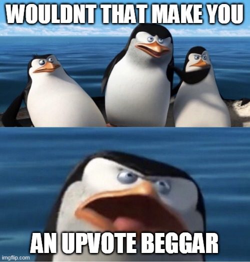 Wouldn't that make you | WOULDNT THAT MAKE YOU AN UPVOTE BEGGAR | image tagged in wouldn't that make you | made w/ Imgflip meme maker