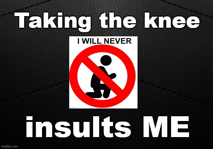 Taking the knee - insults ME ! | Taking the knee; insults ME | image tagged in takeaknee | made w/ Imgflip meme maker