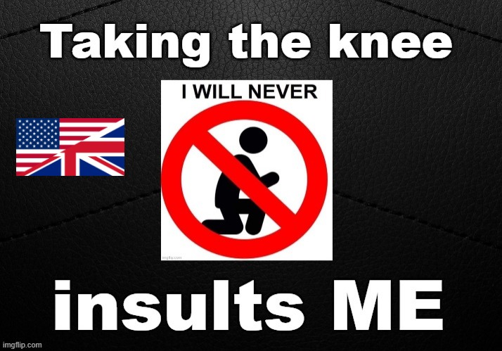 Taking the knee - insults ME ! | image tagged in disrespect | made w/ Imgflip meme maker