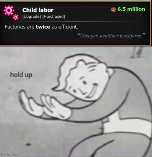 repost | image tagged in fallout hold up | made w/ Imgflip meme maker