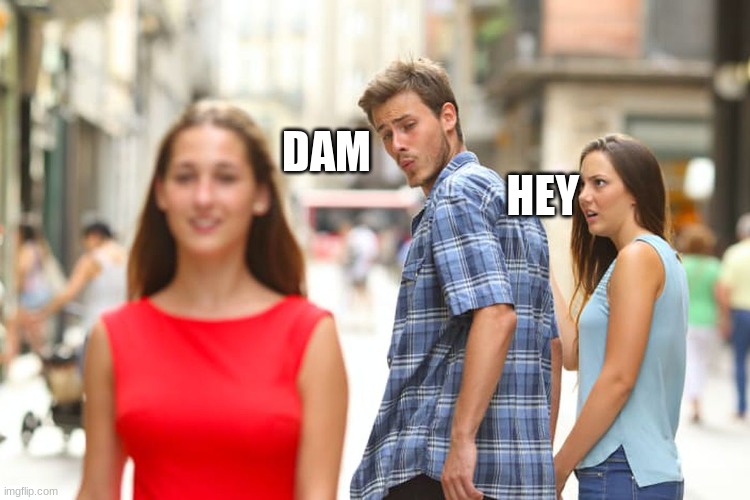 come on | DAM; HEY | image tagged in memes,rocky adrian | made w/ Imgflip meme maker