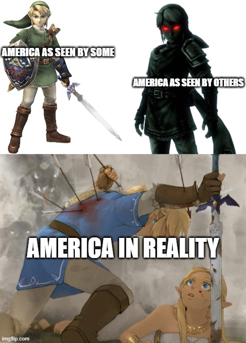 America in reality Blank Meme Template