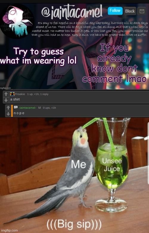 image tagged in unsee juice | made w/ Imgflip meme maker