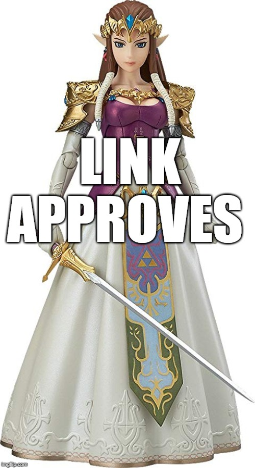 High Quality Link Aproves Blank Meme Template