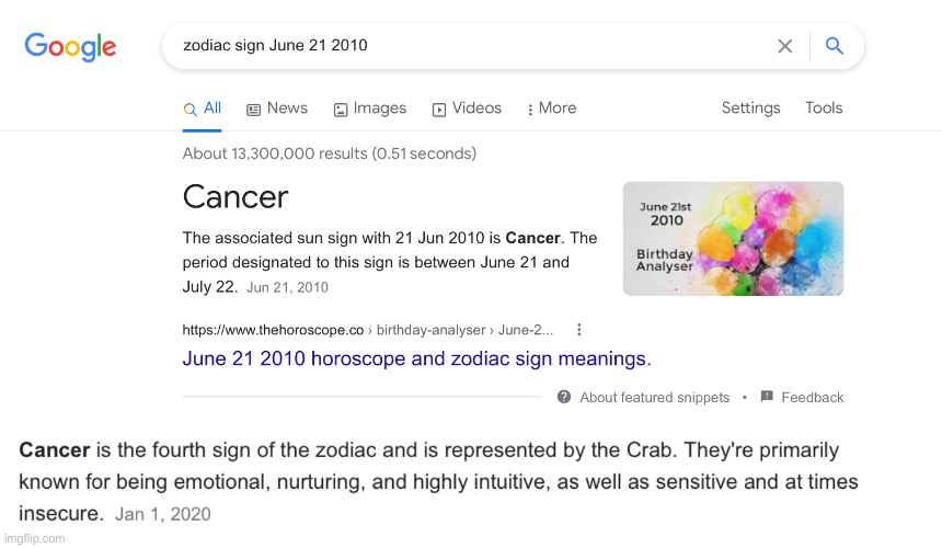 I am a cancer Zodiac -3- so I’m a lovable butthole -3- | image tagged in zodiac,cancer | made w/ Imgflip meme maker