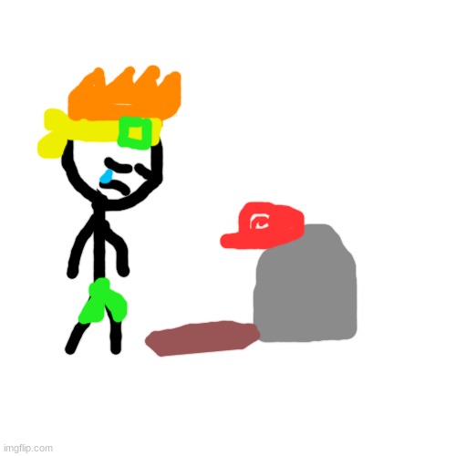 Dan the man cries for mario's death | made w/ Imgflip meme maker