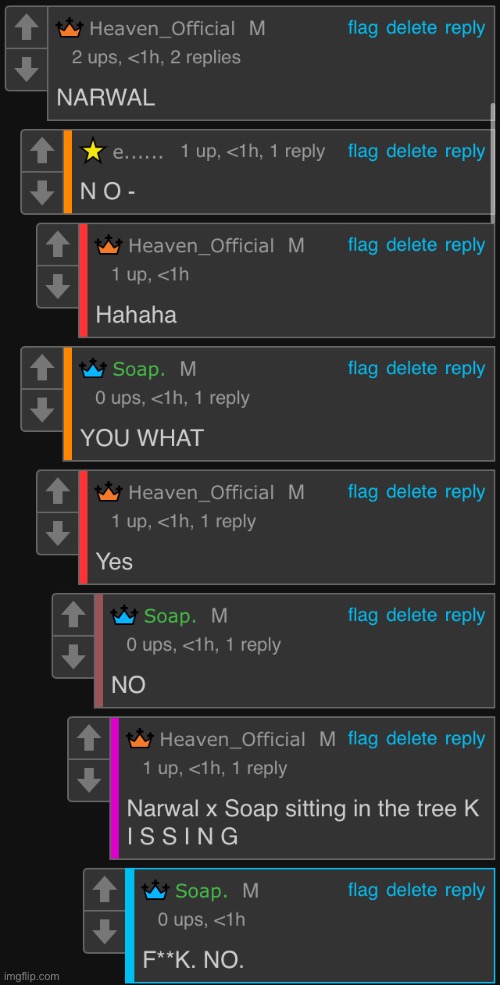 Narwal x Soap in the chat | made w/ Imgflip meme maker