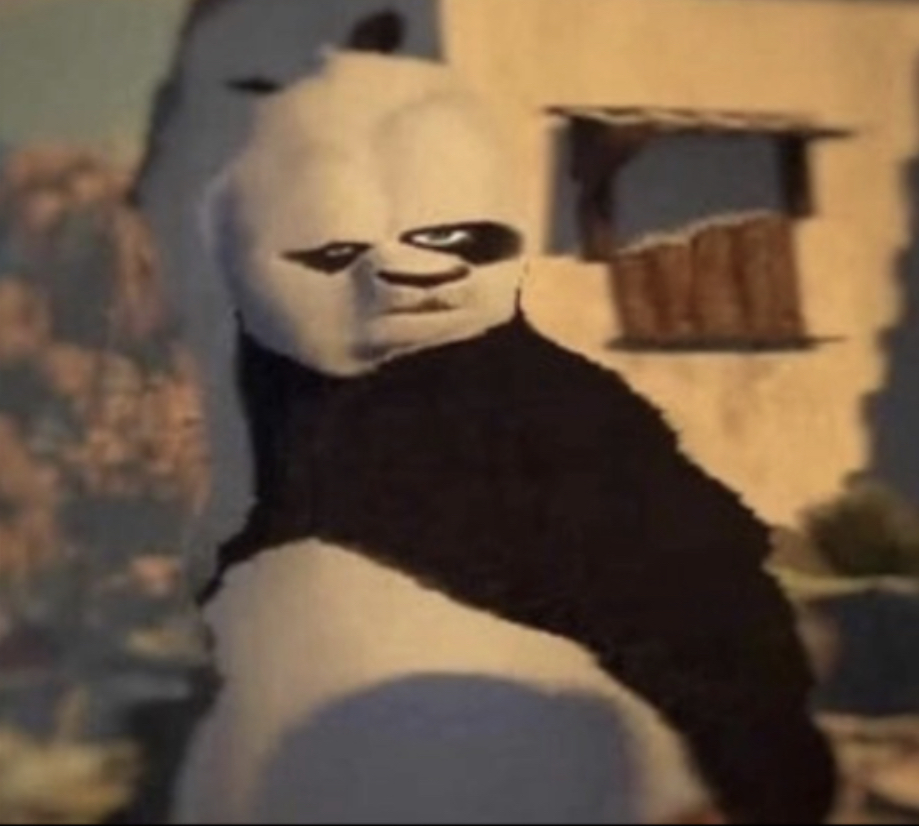 Weird Panda Blank Meme Template