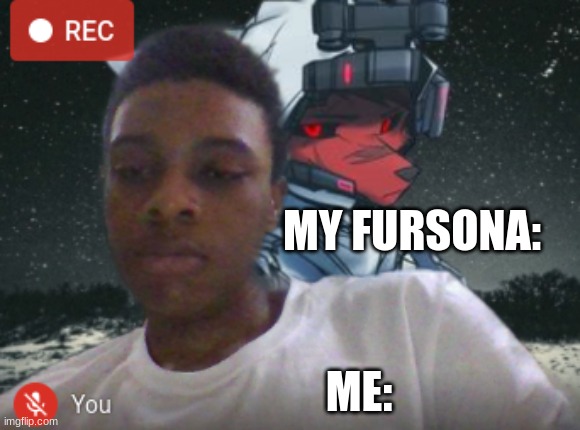 looks like a jojo reference | MY FURSONA:; ME: | image tagged in furry,face reveal,memes | made w/ Imgflip meme maker