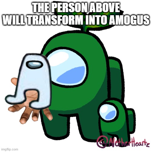 Plant | THE PERSON ABOVE WILL TRANSFORM INTO AMOGUS | image tagged in plant | made w/ Imgflip meme maker