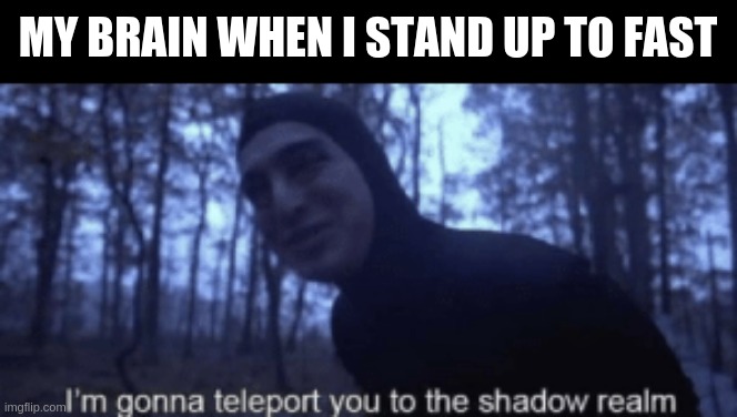MY BRAIN WHEN I STAND UP TO FAST | made w/ Imgflip meme maker