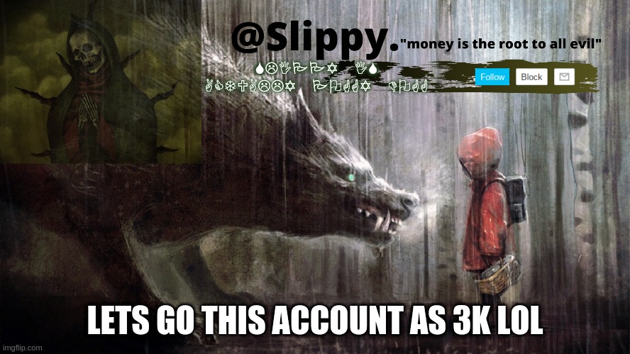 Slippy Template 1 | LETS GO THIS ACCOUNT AS 3K LOL | image tagged in slippy template 1 | made w/ Imgflip meme maker
