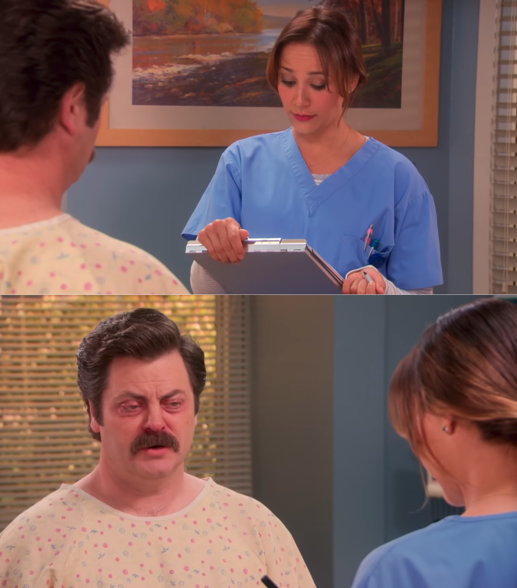Parks and Rec Mental Illness Blank Meme Template