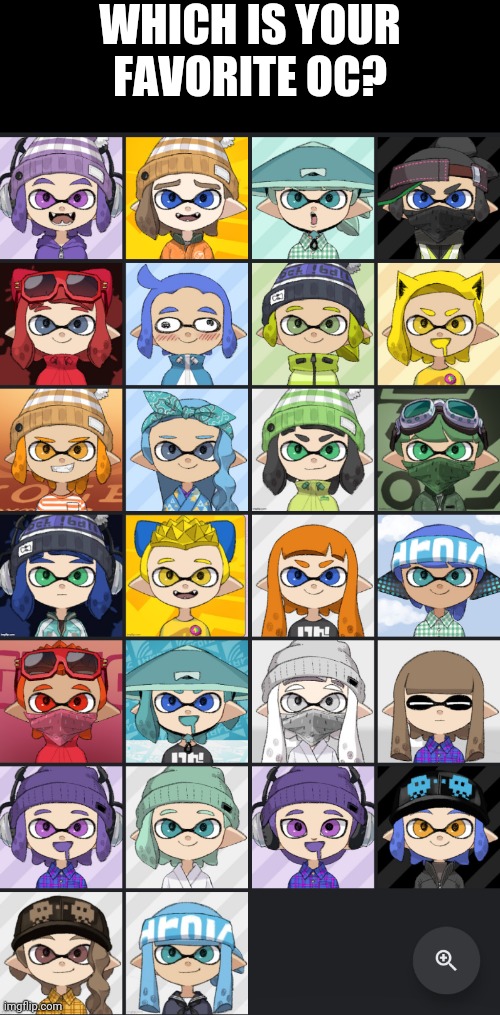 WHICH IS YOUR FAVORITE OC? | made w/ Imgflip meme maker