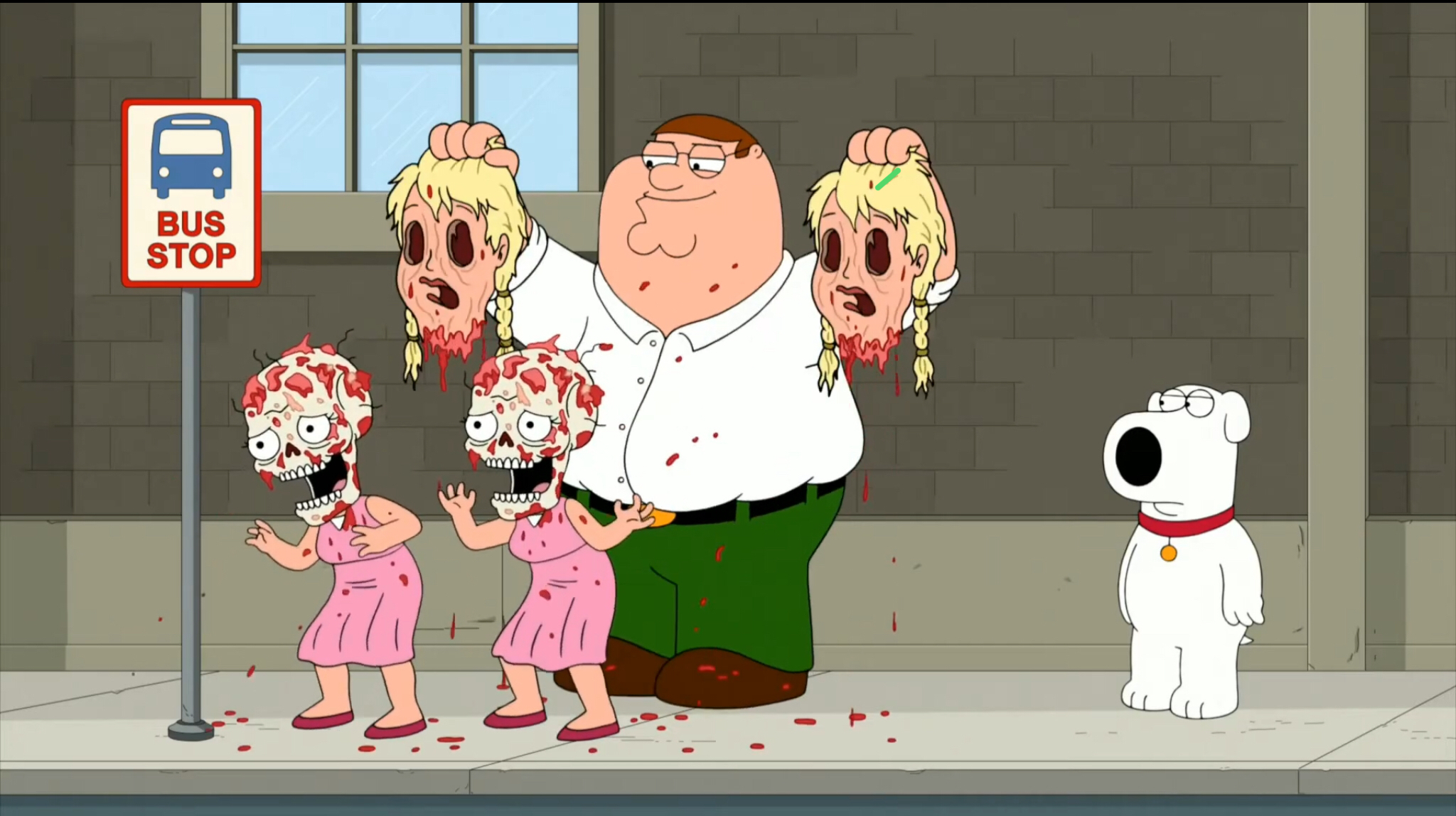 Peter ripping off twins faces Blank Meme Template