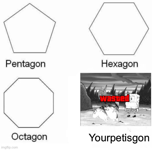 Pentagon Hexagon Octagon Meme | Yourpetisgon | image tagged in memes,pentagon hexagon octagon | made w/ Imgflip meme maker