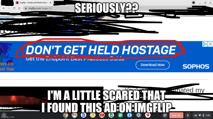 SERIOUSLY?? I'M A LITTLE SCARED THAT I FOUND THIS AD ON IMGFLIP | image tagged in memes | made w/ Imgflip meme maker