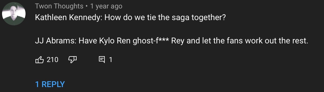 Comment with no context | image tagged in star wars | made w/ Imgflip meme maker