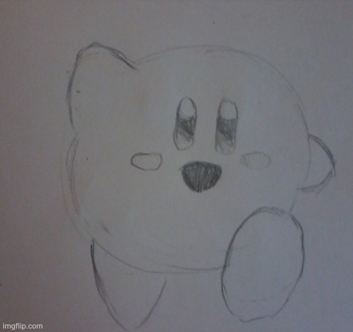 Kirby | image tagged in kirby,drawing | made w/ Imgflip meme maker