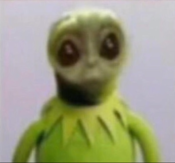 High Quality Kermit Baby Yoda Blank Meme Template