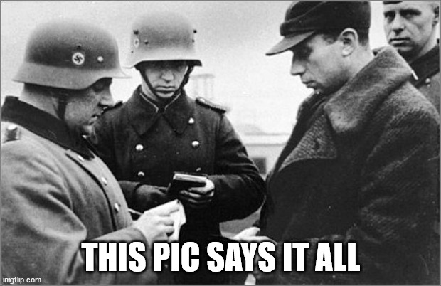 Nazi Papers | THIS PIC SAYS IT ALL | image tagged in nazi papers | made w/ Imgflip meme maker