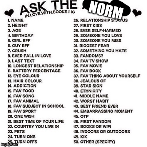 Ask A Admin | NORM | image tagged in ask a admin | made w/ Imgflip meme maker