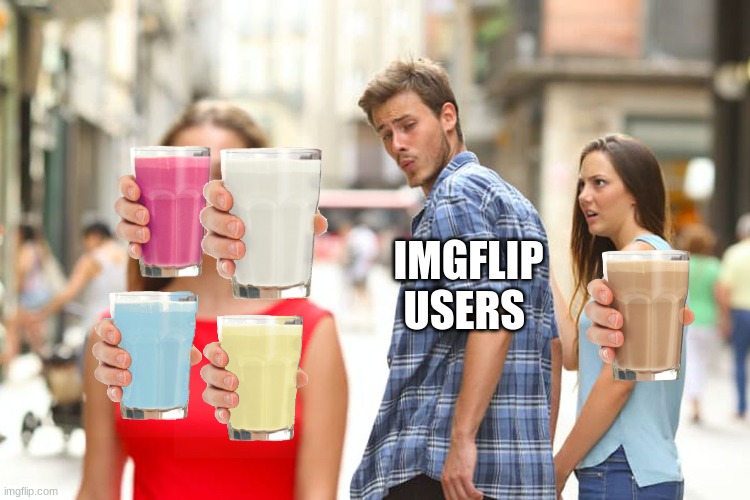 Distracted Boyfriend | IMGFLIP USERS | image tagged in memes,distracted boyfriend | made w/ Imgflip meme maker