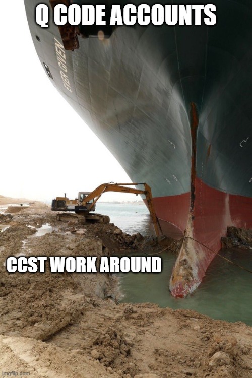 There was an attempt | Q CODE ACCOUNTS; CCST WORK AROUND | image tagged in there was an attempt | made w/ Imgflip meme maker