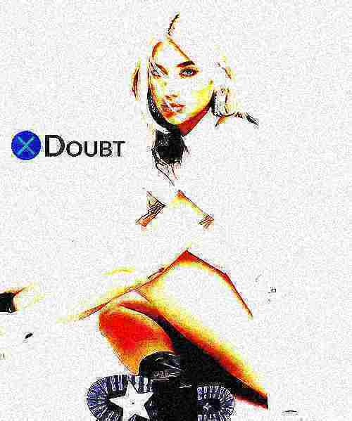 High Quality X doubt Dua Lipa deep-fried 1 Blank Meme Template