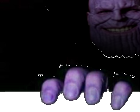 Thanos hand Blank Meme Template