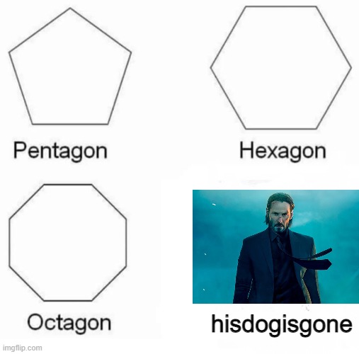 Pentagon Hexagon Octagon | hisdogisgone | image tagged in memes,pentagon hexagon octagon | made w/ Imgflip meme maker