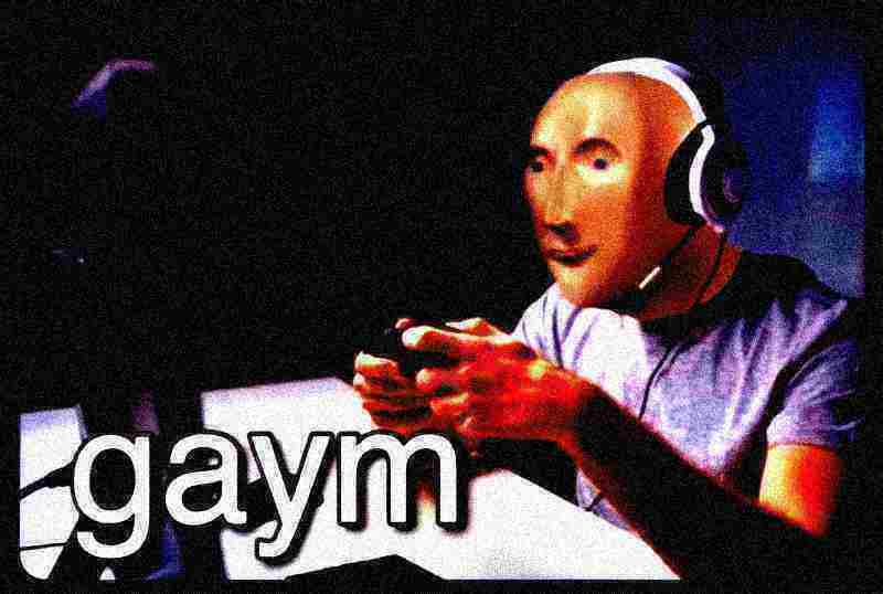 Meme man gaym deep-fried 4 Blank Meme Template