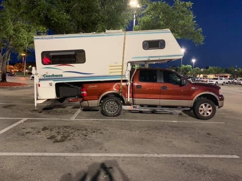 Big camper little truck Blank Meme Template