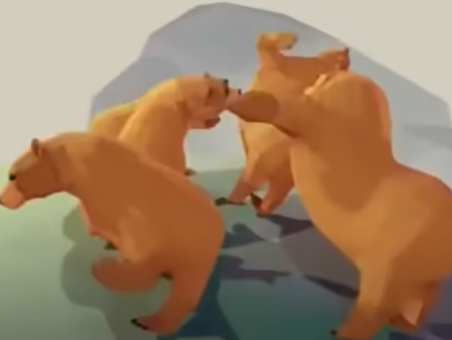 High Quality Bears Dancing Blank Meme Template