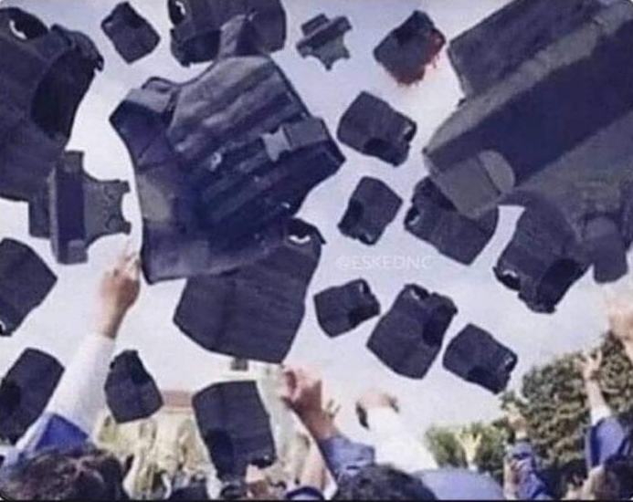 School shooter graduates Blank Meme Template