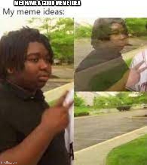 my ideas | ME:I HAVE A GOOD MEME IDEA | image tagged in funny | made w/ Imgflip meme maker