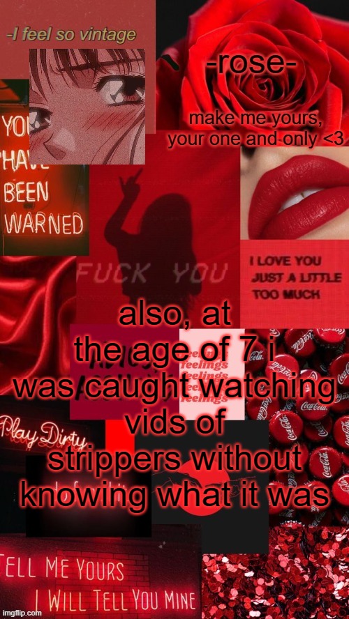 adios asshole template | also, at the age of 7 i was caught watching vids of strippers without knowing what it was | image tagged in adios asshole template | made w/ Imgflip meme maker